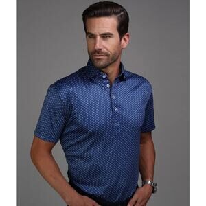 Collars & Co. Semi-Spread Collar Short-Sleeve Polo